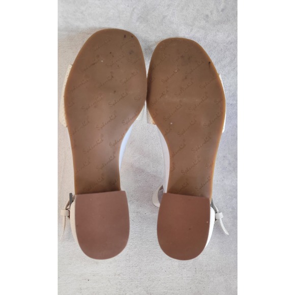 Splendid leather ankle straps white sandals size 8 - Picture 7 of 7
